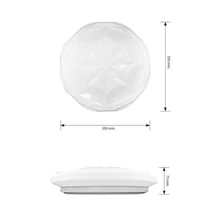 ไฟเพดาน LED RACER ALL STAR 13 นิ้ว 26 วัตต์ DAYLIGHT/COOL WHITE/WARM WHITE สีขาว_5