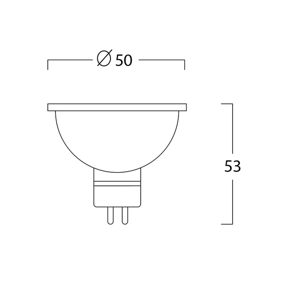 หลอด LED LUMAX MR16 ECO JCDR 6 วัตต์ COOL WHITE GU5.3