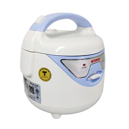 หม้อหุงข้าว MANUAL MITSUMARU AP-508 สีขาว/ฟ้า 0.8 ลิตร_2
