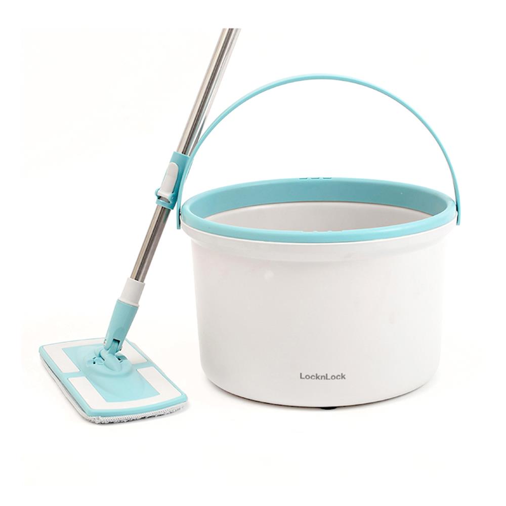 ชุดอุปกรณ์ถังปั่นพร้อมไม้ม็อบ LOCKNLOCK ETM973 สีขาว