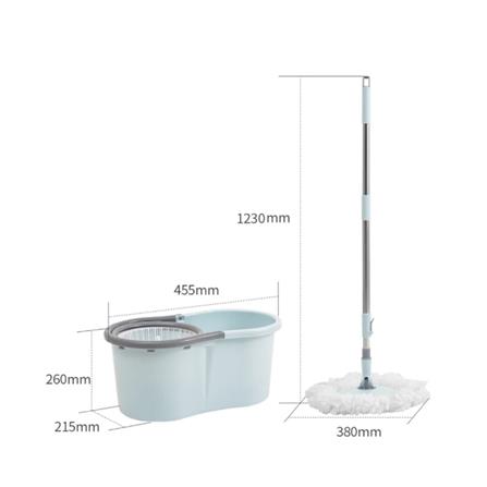 ชุดอุปกรณ์ถังปั่นพร้อมไม้ม็อบ LOCKNLOCK ETM970 สีฟ้า_6