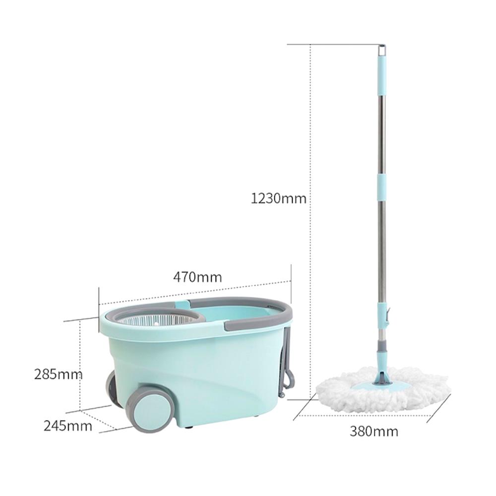 ชุดอุปกรณ์ถังปั่นพร้อมไม้ม็อบ LOCKnLOCK ETM971 สีฟ้า