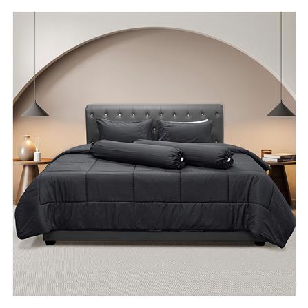 ชุดผ้าปูที่นอน 6 ฟุต 6 ชิ้น PICASSO CLASSIC STYLE สี FIRA DARKGREY