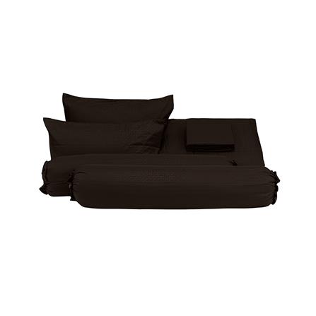ชุดผ้าปูที่นอน 6 ฟุต 6 ชิ้น PICASSO CLASSIC สี FIRA DARK BROWN_1