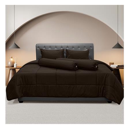 ชุดผ้าปูที่นอน 6 ฟุต 6 ชิ้น PICASSO CLASSIC สี FIRA DARK BROWN