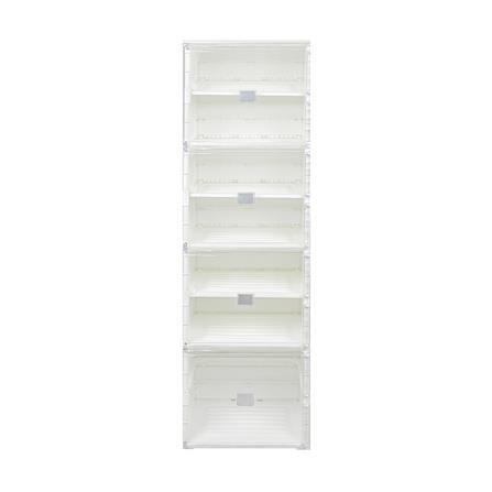 กล่องรองเท้า 7 ช่อง STACKO CLAIRE 40x34x132 ซม. สีขาว/ใส_2