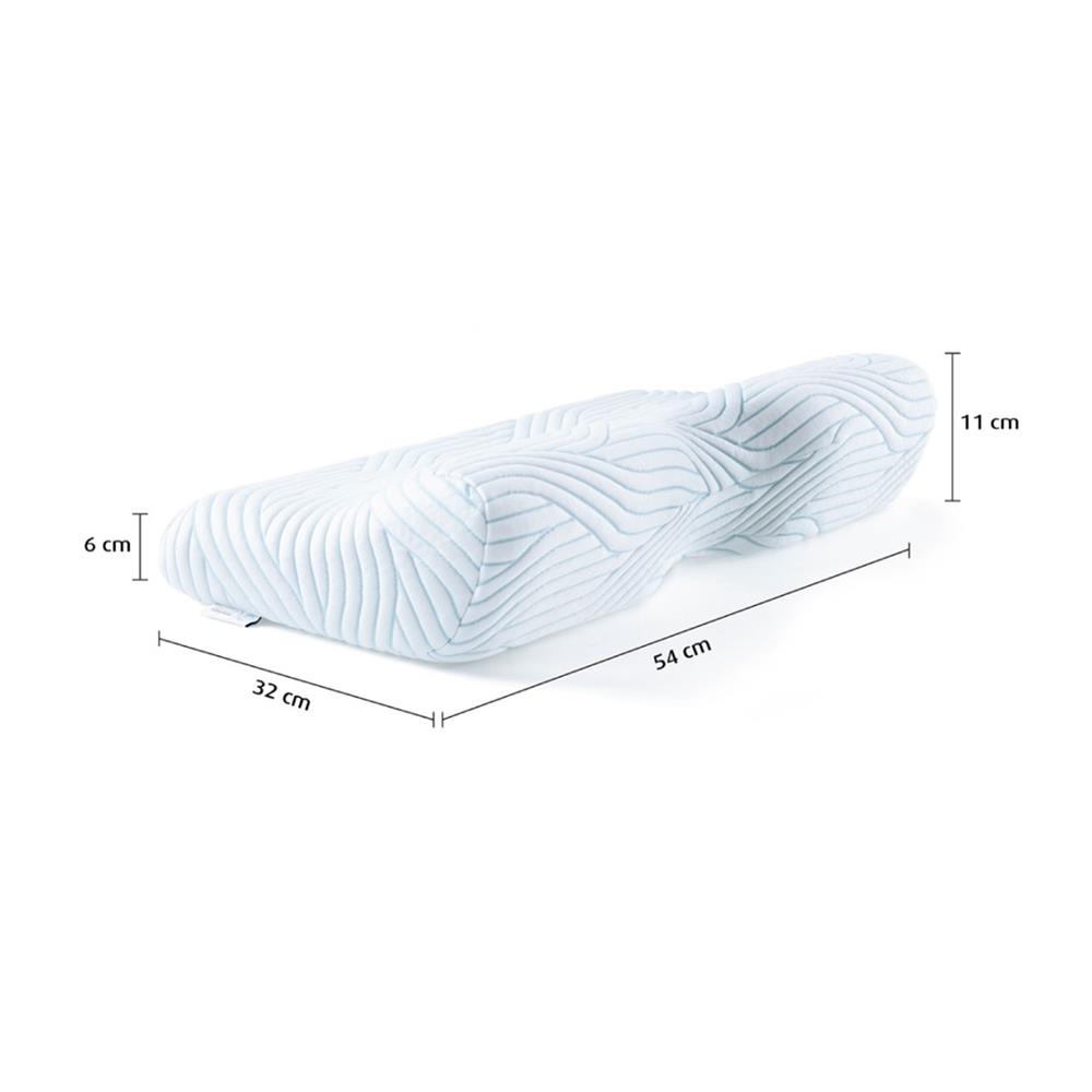 หมอนสุขภาพ เมมโมรี่โฟม TEMPUR MILLENNIUM PILLOW WITH SMARTCOOL TECHNOLOGY ไซซ์ M 54x32x11 ซม. สีขาว