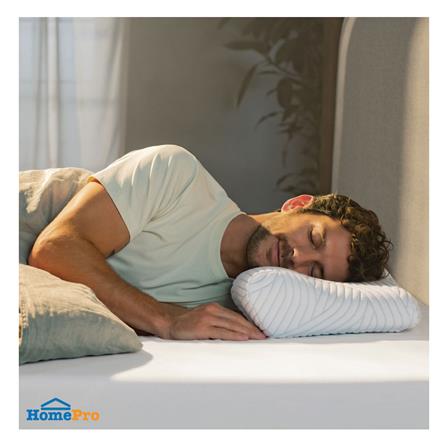 หมอนสุขภาพ เมมโมรี่โฟม TEMPUR MILLENNIUM PILLOW WITH SMARTCOOL TECHNOLOGY ไซซ์ M 54x32x11 ซม. สีขาว_3