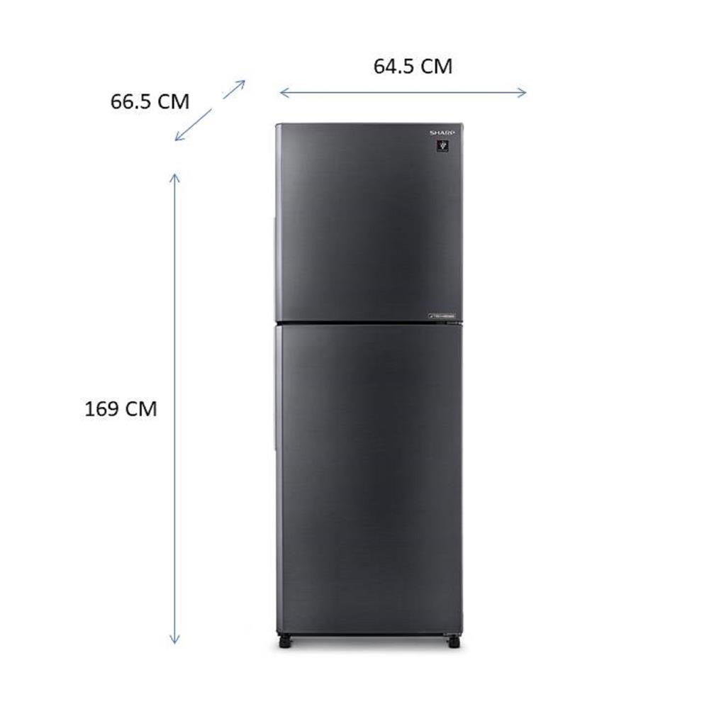 ตู้เย็น 2 ประตู SHARP SJ-XP330TP-DK 11.7 คิว สีเงินเข้ม อินเวอร์เตอร์