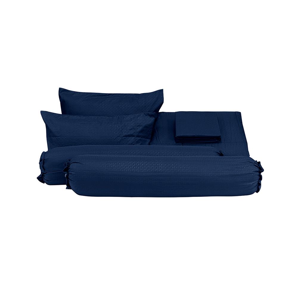 ชุดผ้าปูที่นอน 6 ฟุต 6 ชิ้น PICASSO CLASSIC STYLE สี FIRA NAVYBLUE