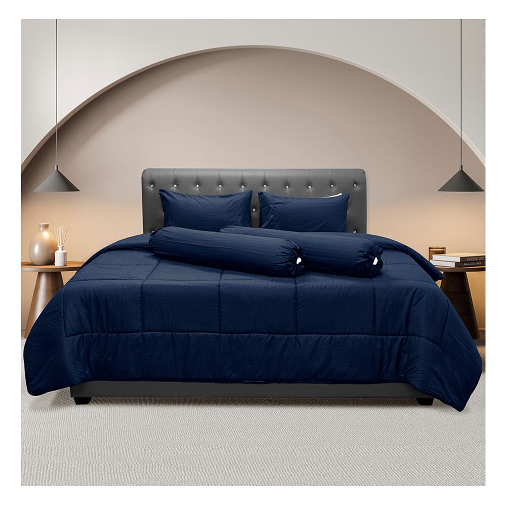 ชุดผ้าปูที่นอน 6 ฟุต 6 ชิ้น PICASSO CLASSIC STYLE สี FIRA NAVYBLUE