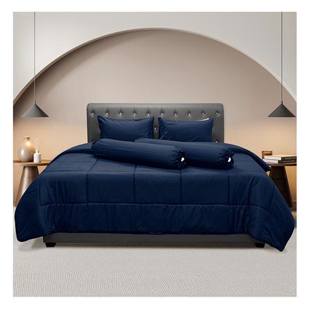 ชุดผ้าปูที่นอน 6 ฟุต 6 ชิ้น PICASSO CLASSIC STYLE สี FIRA NAVYBLUE