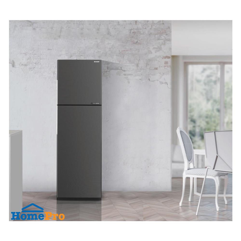 ตู้เย็น 2 ประตู SHARP SJ-XP260T-DK 8.9 คิว สีเงินเข้ม