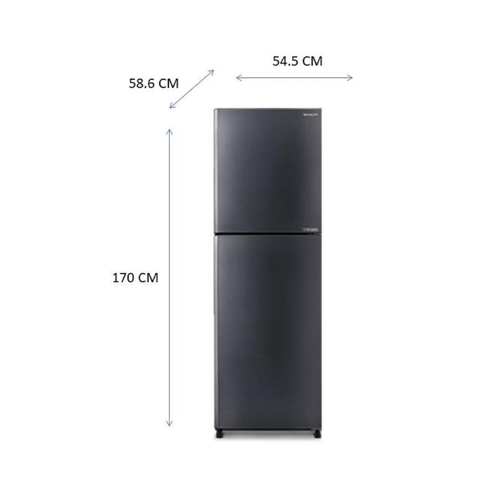ตู้เย็น 2 ประตู SHARP SJ-XP260T-DK 8.9 คิว สีเงินเข้ม