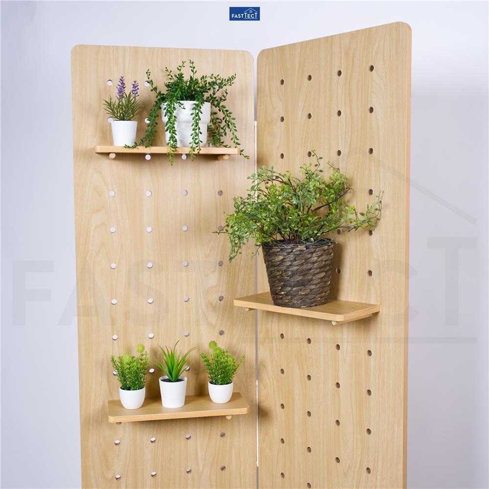 ฉากกั้น 2 บานพับ FASTTECT PMC4517-219-MAPLE สีเมเปิ้ล