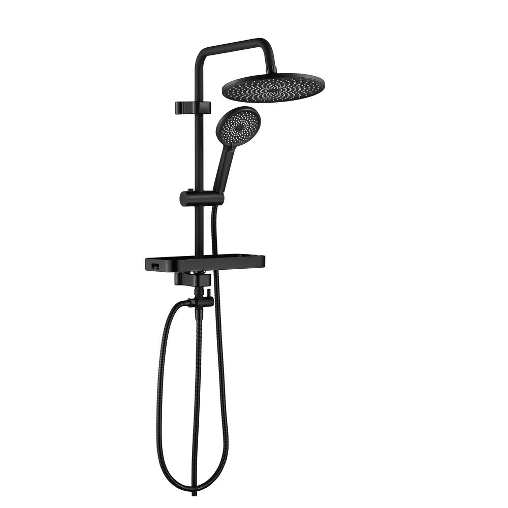 ฝักบัว RAIN SHOWER น้ำอุ่น RASLAND RA BLACK-BLACK สีดำ