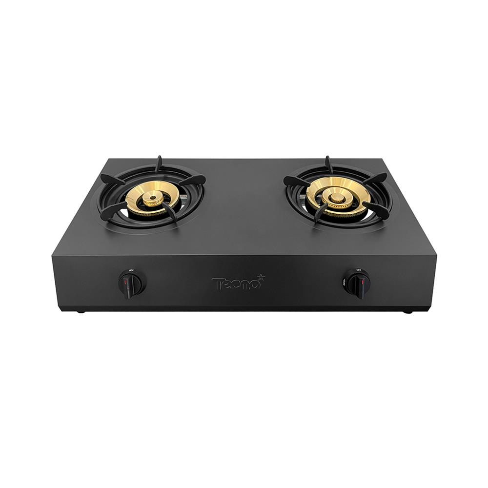 เตาแก๊สตั้งโต๊ะ 2 หัวแก๊ส TECNOSTAR SUPER BLACK 2 G