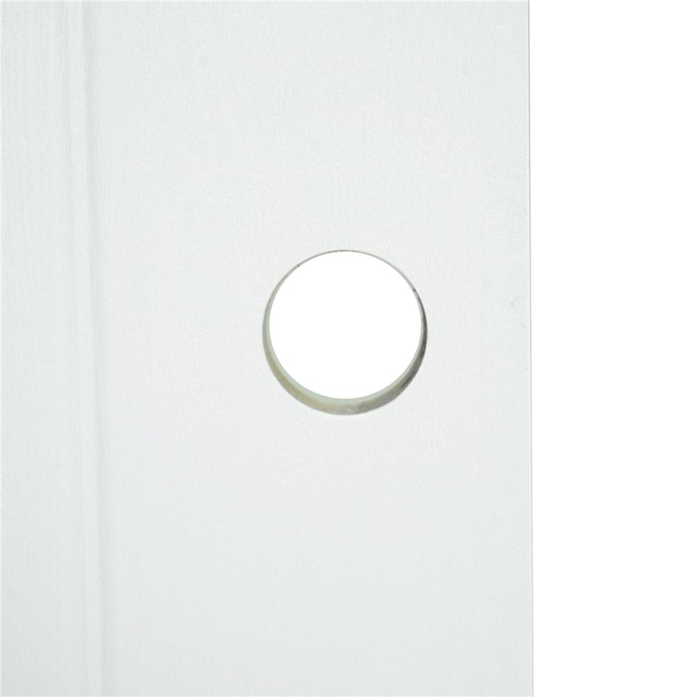 ประตูห้องน้ำ UPVC AZLE PSW20 เกล็ดล่าง 70X200 ซม. สีขาว เจาะลูกบิด