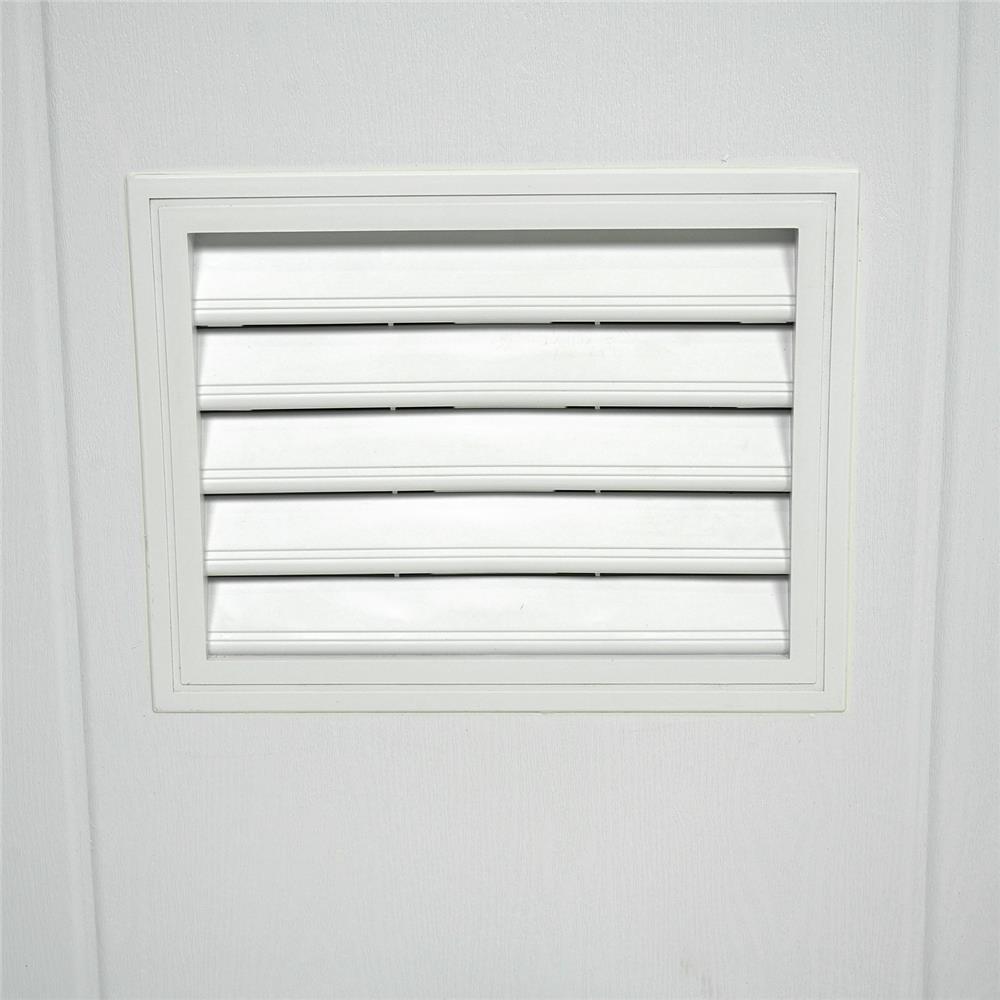 ประตูห้องน้ำ UPVC AZLE PSW20 เกล็ดล่าง 70X200 ซม. สีขาว เจาะลูกบิด