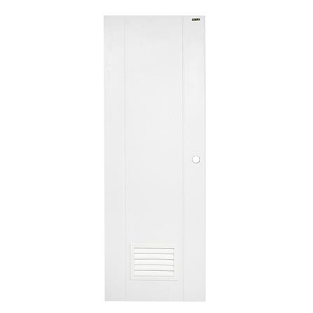 ประตูห้องน้ำ UPVC AZLE PSW20 เกล็ดล่าง 70X200 ซม. สีขาว เจาะลูกบิด_0