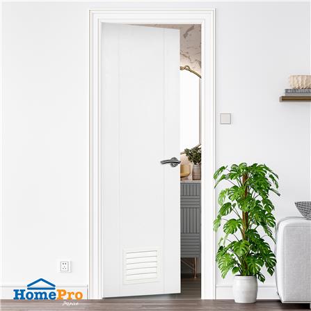 ประตูห้องน้ำ UPVC AZLE PSW20 เกล็ดล่าง 70X200 ซม. สีขาว เจาะลูกบิด_5
