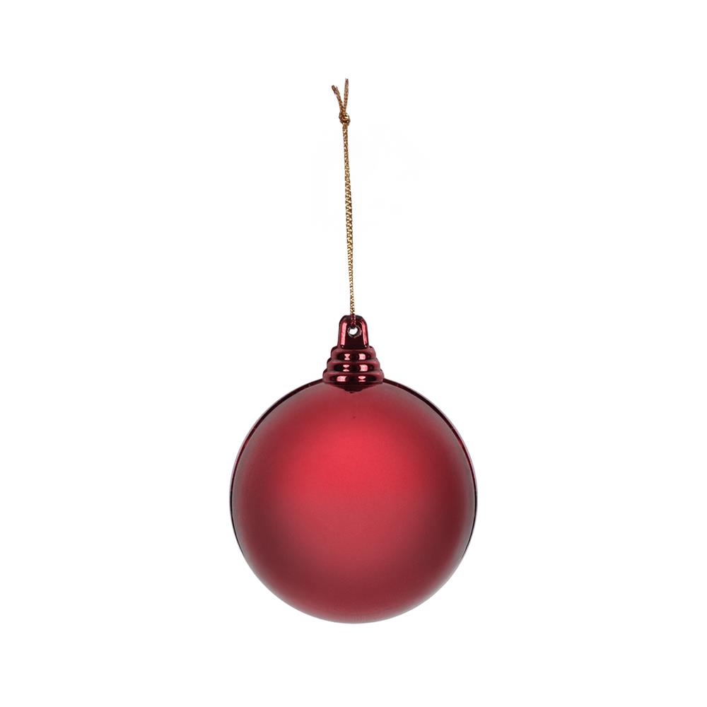 ชุดบอลตกแต่ง SIAMXMAS 6 ซม. สีแดง (แพ็ก 6 ชิ้น)