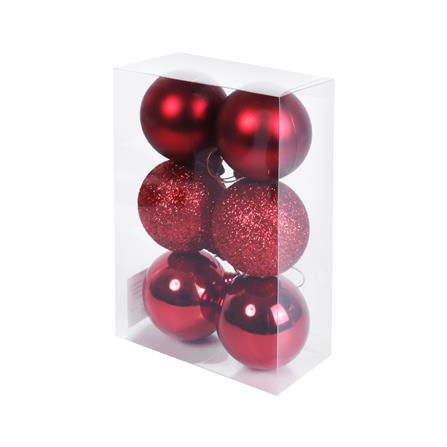 ชุดบอลตกแต่ง SIAMXMAS 6 ซม. สีแดง (แพ็ก 6 ชิ้น)_4