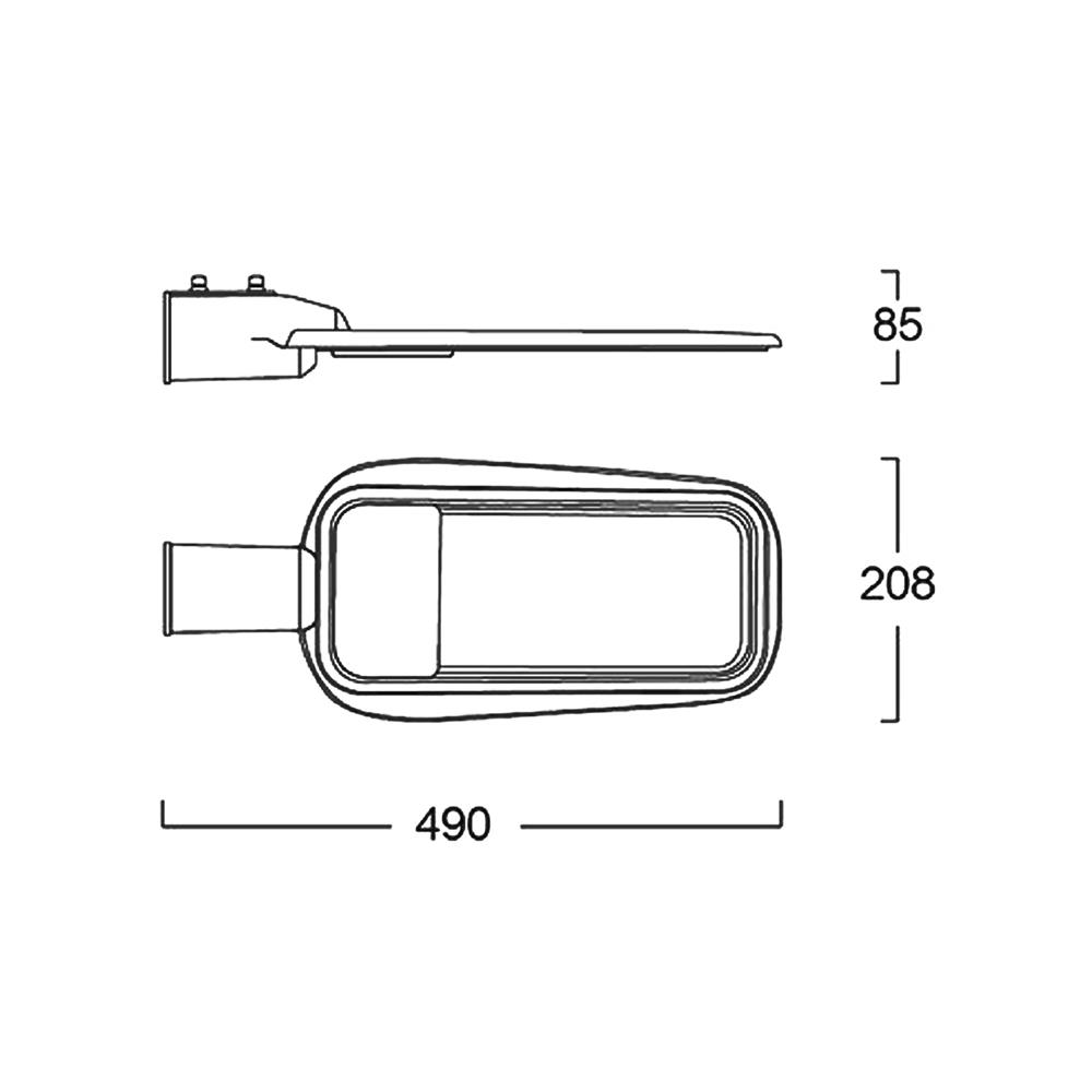 ไฟถนน LED LUMAX 18-A1068 70 วัตต์ DAYLIGHT สีเทา