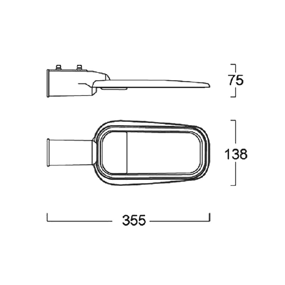 ไฟถนน LED LUMAX 18-A1066 30 วัตต์ DAYLIGHT สีเทา