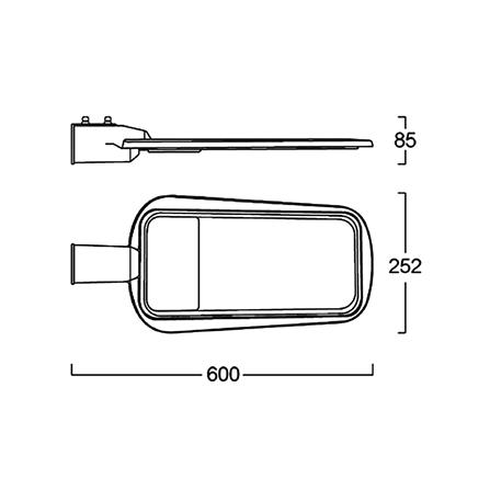 ไฟถนน LED LUMAX 18-A1070 150 วัตต์ DAYLIGHT สีเทา_7