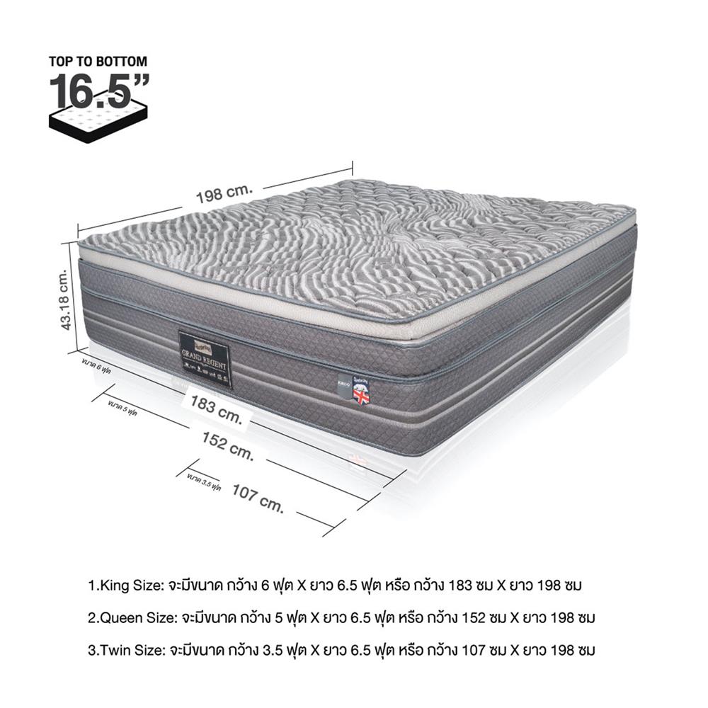 ที่นอน 5 ฟุต SLUMBERLAND TEMPSMART GRAND REGENT
