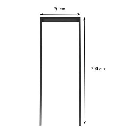 วงกบประตู UPVC AZLE 70X200 ซม. สีโอ๊คดำ_4