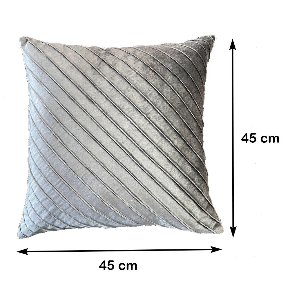 หมอนอิง HOME LIVING STYLE DORA 18X18 นิ้ว สีเทา