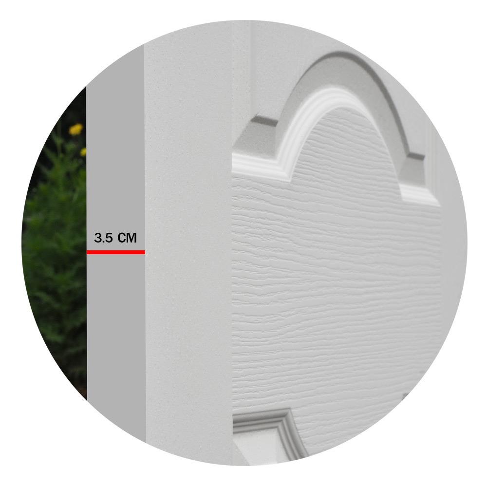 ประตูภายใน HDF METRO PISA 203 สุพรรณพฤกษ์ 80X200 ซม. สีรองพื้น ไม่เจาะลูกบิด