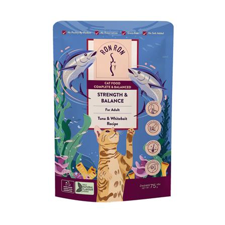 อาหารเปียกแมว RON RON TUNA AND WHITEBAIT RECIPE 75 ก._0