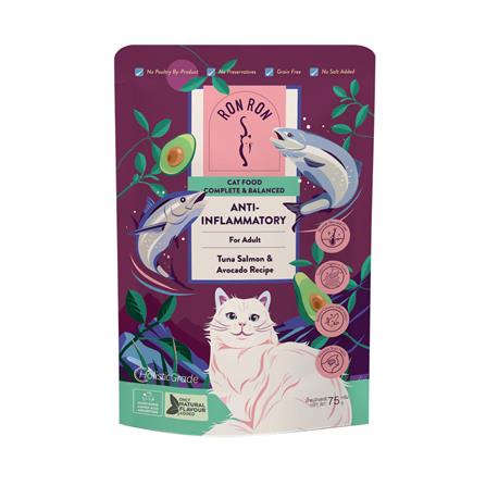 อาหารเปียกแมว RON RON TUNA SALMON AND AVOCADO RECIPE 75 ก._0