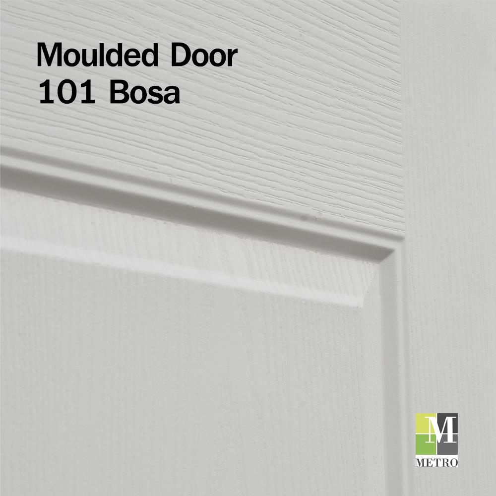 ประตูภายใน HDF METRO BOSA 101 ดารารัตน์ 80X200 ซม. สีรองพื้น ไม่เจาะลูกบิด