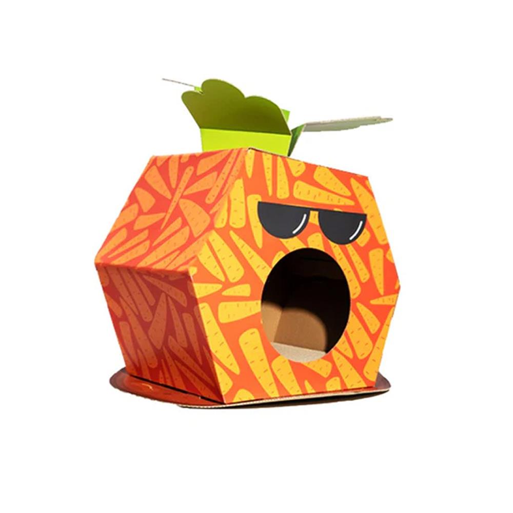 ที่ลับเล็บแมว FOFOS CARDBOARD CAT HOUSE CARROT