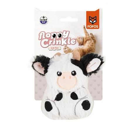 ของเล่นแมว FOFOS FLOPPY CRINKIE CAT TOY COW_0