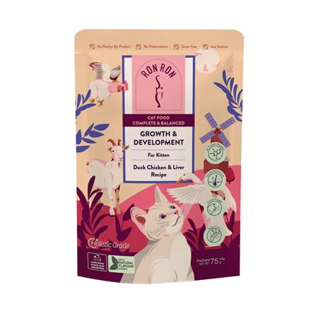 อาหารเปียกแมว RON RON DUCK CHICKEN AND LIVER RECIPE 75 ก._0