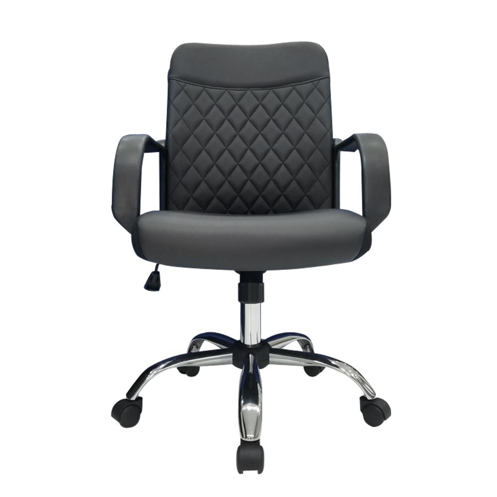 เก้าอี้สำนักงาน SURE DIAMOND PL-1232L PVC สีดำ