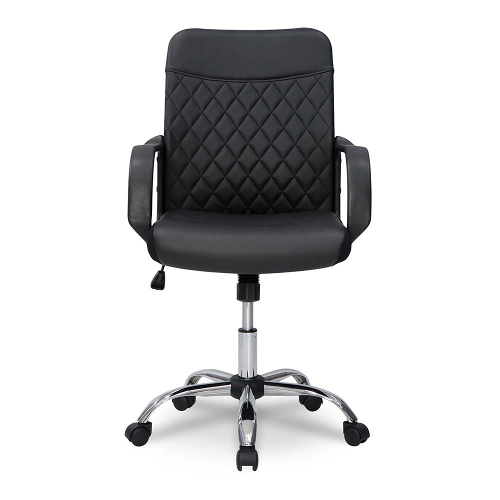 เก้าอี้สำนักงาน SURE DIAMOND PL-1232L PVC สีดำ