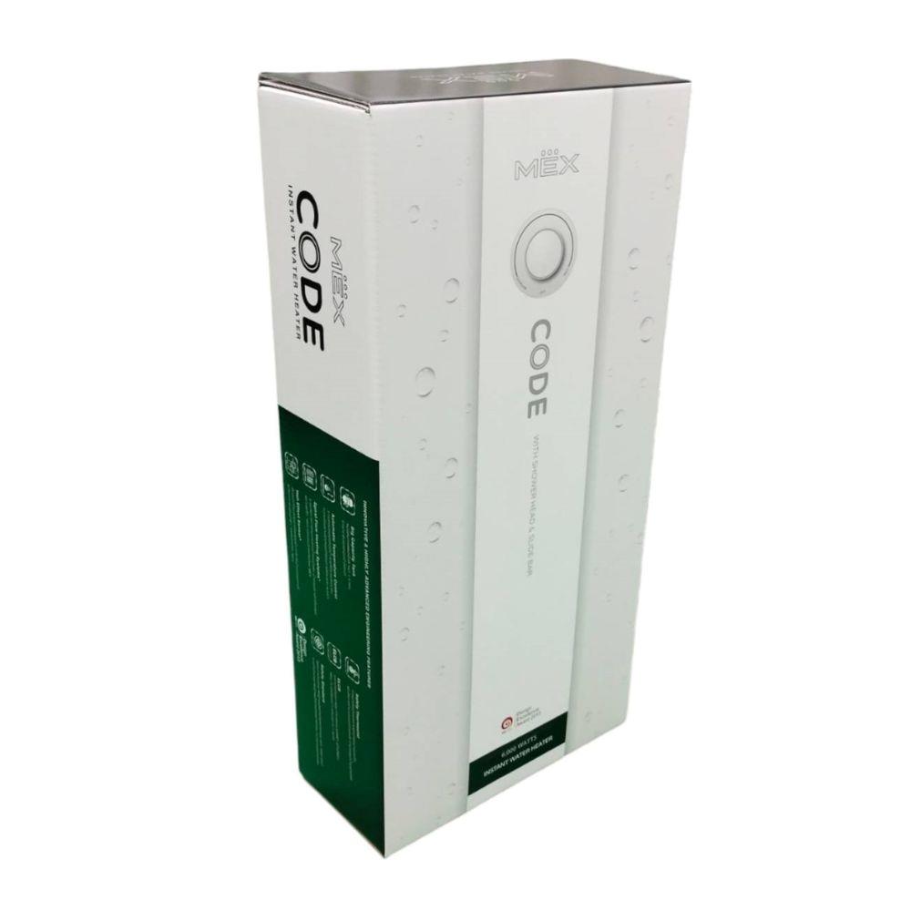 เครื่องทำน้ำอุ่น MEX CODE 6E (MB) S 6000 วัตต์ สีดำ