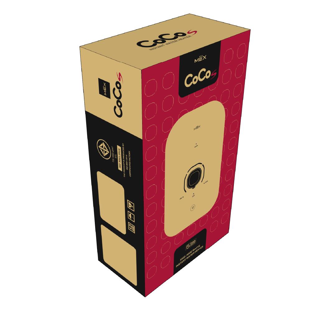 เครื่องทำน้ำอุ่น MEX COCO S35 (MB) 3500 วัตต์ สีดำ