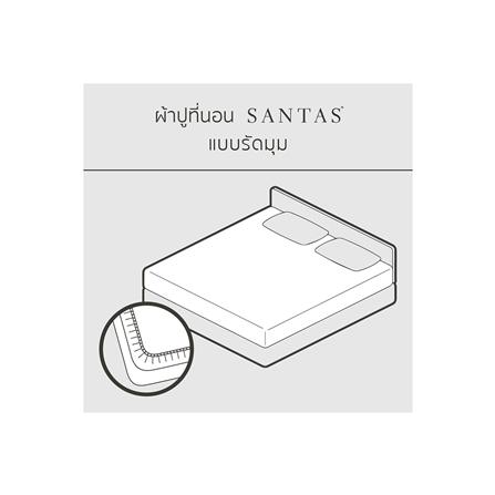 ชุดผ้าปูที่นอน 6 ฟุต 6 ชิ้น SANTAS PECAN GR_5