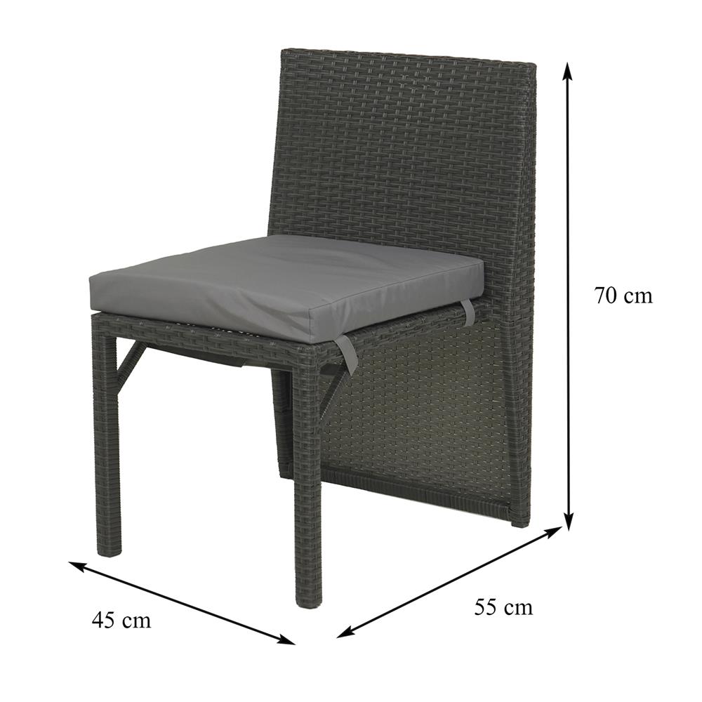 ชุดสนามหวายเทียม 2 ที่นั่ง SPRING REST สีดำ