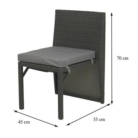 ชุดสนามหวายเทียม 2 ที่นั่ง SPRING REST สีดำ_12