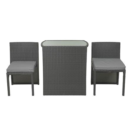 ชุดสนามหวายเทียม 2 ที่นั่ง SPRING REST สีดำ_2