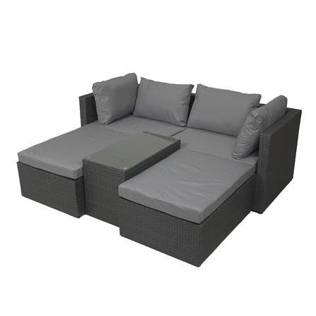 ชุดโซฟาสนาม 4 ที่นั่ง SPRING EXCELLE STRETCH สีดำ_8