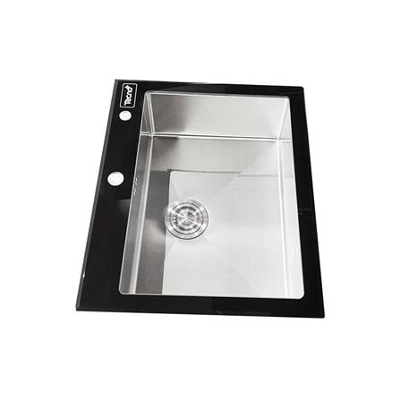 ซิงค์ฝัง 1 หลุม TECNOPLUS 6250 GBS สีดำ_1